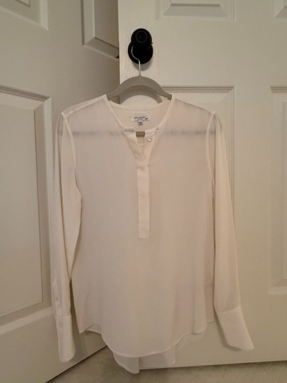 Equipment - Cream Silk Blouse - XS
